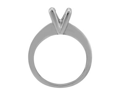 Solitär Mit 4 Krappen Für Steine Von 6 Mm, 800er Weigold. Ref. Scr6090