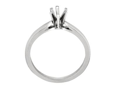 Solitär Mit 6 Krappen, Für Steine Von 33,5 Mm, 18k Graugold Pd 13. Ref.26001