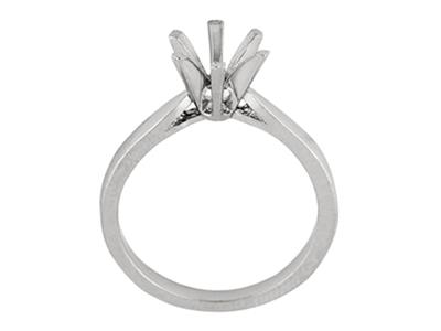 Solitär Mit 6 Krallen, Für 5 MM Groe Steine, 18k Weigold Pd 13. Ref.26003