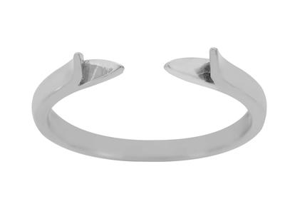 Ringkörper Halbschiene, 800er Graugold. Ref. 01805 - Standard Bild - 2