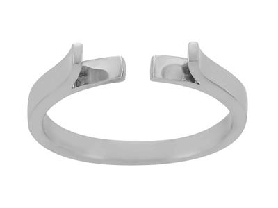 Flacher Ringkörper, 800er Graugold.ref. 01806 - Standard Bild - 2