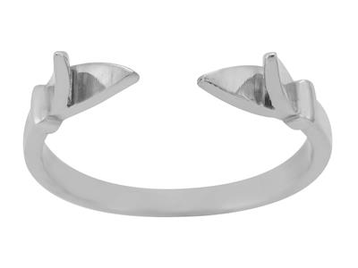 Ringkörper 1/2 Jonc, 800er Graugold. Ref. 01809 - Standard Bild - 2