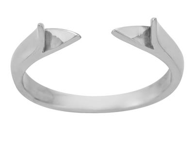 Ringkörper 1/2 Jonc, 800er Graugold. Ref. 01812 - Standard Bild - 2