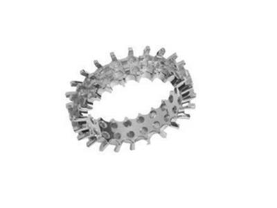 Allianzring Mit Mehrere Ausgerichtete Krappenfassungen, 2 Reihen, 18k Weigold Pd 13,5. Ref. 392