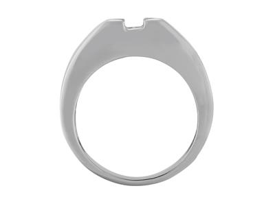 Solitär-ring Für 6 MM Groe Steine,breite 5,8 Mm, 800er Graugold. Ref . Sf60-90