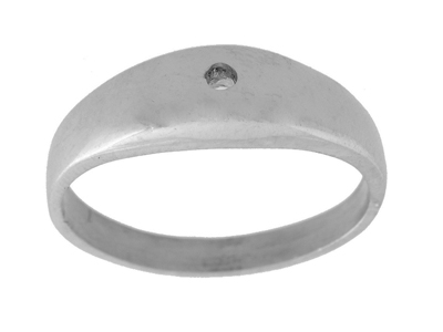 Zum Fassen Vorbereiteter Leichter Ring Für 2 MM Dicke Steine, 800er Weigold. Ref. Bjol1