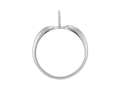 Ring Für Eine Perle Von 7 Bis 10 Mm, 18k Weigold. Ref. Bg28