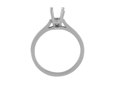 Solitär Mit 4 Krappen Für 4,5 MM Groe Steine, 18k Graugold. Ref. Ar7090