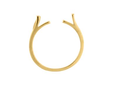 Flacher Ringhalter, 18k Gelbgold . Ref. 01806