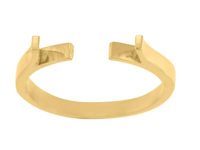 Flacher Ringkorper, 18k Gelbgold. Ref. 01806 - Standard Bild - 2