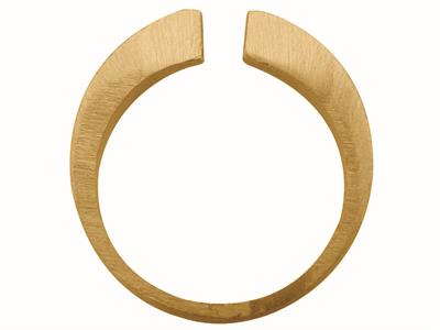 Flach Offener Ringkörper, 18k Gelbgold 3n, Ringgröe 50 Ref. S61