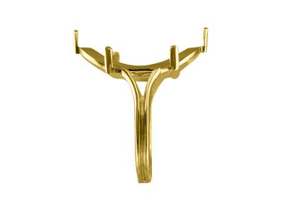 20-franken-münzhalterring, Tailliert, 18k Gelbgold, Finger 58 - Standard Bild - 2