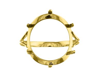 20-franken-münzhalterring, Tailliert, 18k Gelbgold, Finger 58 - Standard Bild - 4