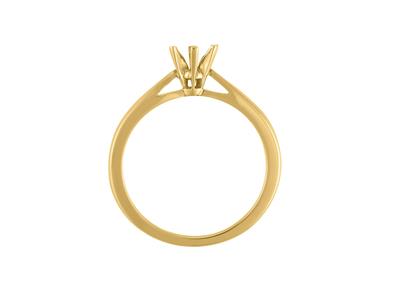 Solitär Mit 6 Krappen Für Steine Von 44,5 Mm, 18k Gelbgold. Ref. 26002