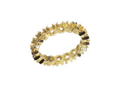 Ring Krallenfassung, 4 Krappen, 1 Reihe, 18k Gelbgold. Ref. 585/5044 - Standard Bild - 1