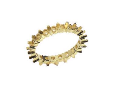 Trauring Mit 4 Krappen, 1 Reihe, Gelbgold 18k. Ref. 4405037