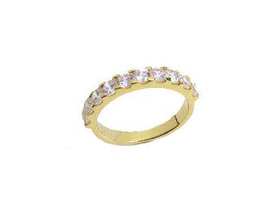Solitärringfassung Im 4-krappen-stil, 1 Reihe, Gelbgold 18k. Ref. 530 - Standard Bild - 2