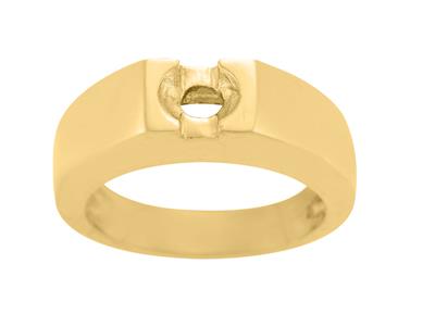 Solitär Für Einen 6 MM Großen Stein, 18k Graugold. Ref. Sf60-90 - Standard Bild - 2