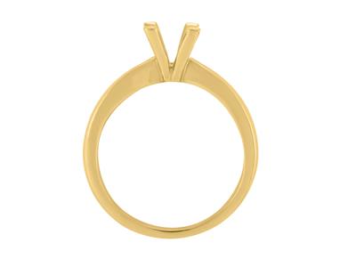Solitär Mit 4 Krappen Für Einen 5,5mm Groen Stein, Gelbgold 18 Karat . Ref. Sv6070