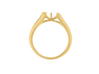 Ring Für Eine Perle Von 8 Bis 9 Mm, 18k Gelbgold. Ref. Bg167
