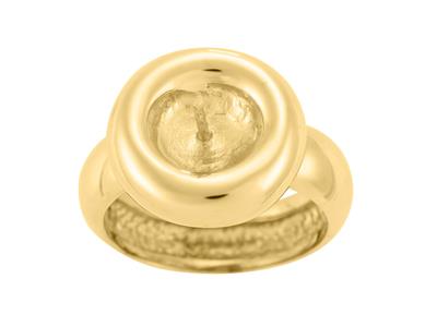 Ring Für Eine Perle Von 8 Bis 10 Mm, 18k Gelbgold. Ref. Bg95 - Standard Bild - 2