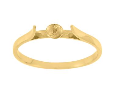 Ring Für Eine Perle Von 8 Bis 10 Mm, 18k Gelbgold. Ref. Gm2 - Standard Bild - 2