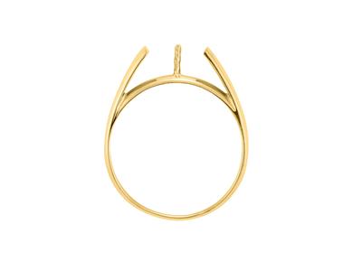 Ring Für Eine Perle Von 5 Bis 7 Mm,18k Gelbgold. Ref. Solo S