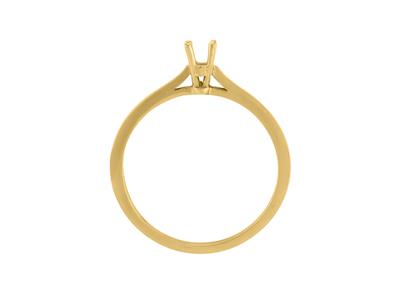 Solitär Mit 4 Krappen Für Einen Stein Von 2,6 Mm, 18 Karat Gelbgold. Ref. Ar1520