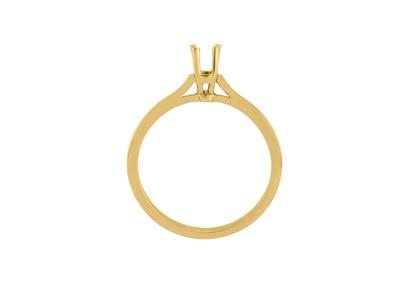 Solitär Mit 4 Krappen Für Stein 3 Mm, 18k Gelbgold. Ref. Ar3035