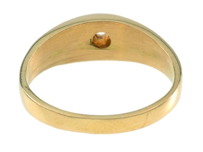 Schwerer Fassungsring Für Einen Stein Von 3 Mm, 18k Gelbgold. Ref. Bjo41