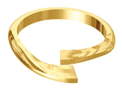 Kreuzförmiger Ringkörper, 18k Gelbgold, Ringgröße 52/53. Ref. S230 Größe M - Standard Bild - 2