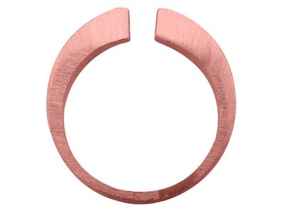 Flacher Offener Ringkörper, 18k Rotgold 5n, Ringgröe 50 Ref. S61