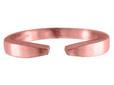 Flacher Offener Ringkörper, 18k Rotgold 5n, Ringgröße 50 Ref. S61 - Standard Bild - 2