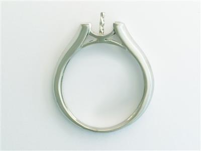 Ring Für Perlen Von 8 Bis 9 Mm, 925er Silber, Rhodiniert. Ref. Bg167 - Standard Bild - 3