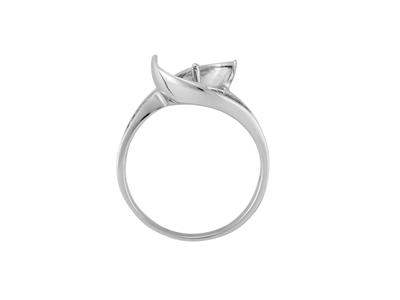 Ring Für Perlen Von 9 Bis 10 Mm, 925er Silber, Rhodiniert. Ref. Bg117
