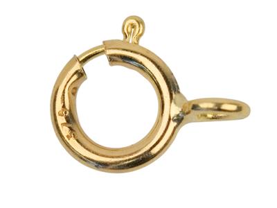 Kettenverschlüsse Aus 9 Kt Gelbgold, Geschlossen, 6mm