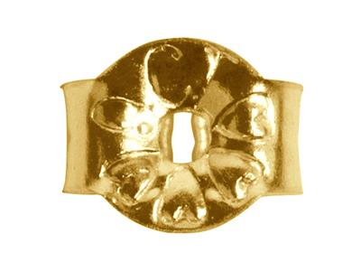 Belgischer Ohrstecker, 9k Gelbgold.ref. Sc30, Beutel Mit 3 Paaren - Standard Bild - 2