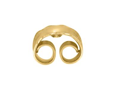 Geschwungene Belgische Ohrstecker, Gelbgold 9k, Ref.7406, Pro Paar - Standard Bild - 1