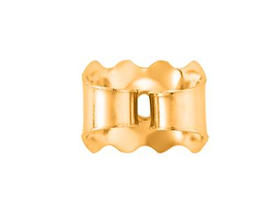 Geschwungene Belgische Ohrstecker, Gelbgold 9k, Ref.7406, Pro Paar - Standard Bild - 2