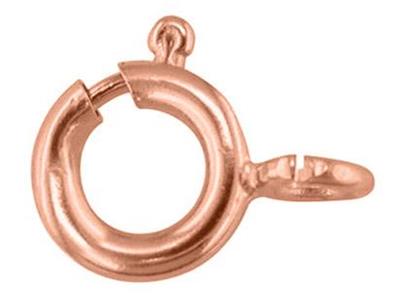 Federring 5 Mm, Mit Offenem Ring, Rosgold 9k