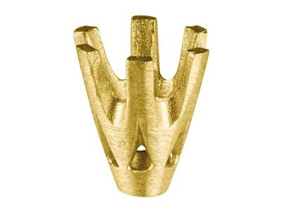 Fassung Mit 6 Krallen Für Runden Stein Von 3 Mm, 18k Gelbgold. Ref. 2020