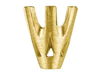 Fassung 6 Krappen Für Runden Stein Von 3,5 Mm, 18k Gelbgold. Ref. 2020