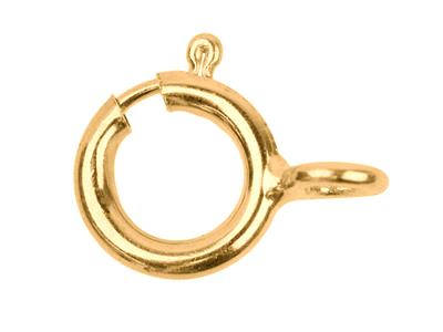 Leichter Federringverschluss 6 Mm, Gelbgold18k. Ref. 07051