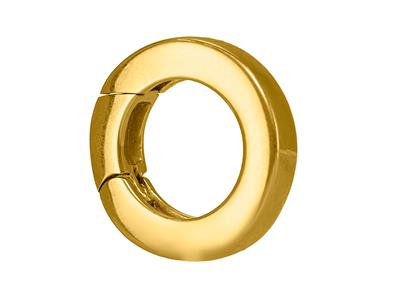 Unsichtbarer Verschluss 12,20 Mm, Flachrohr, Gelbgold 18k 3n - Standard Bild - 2