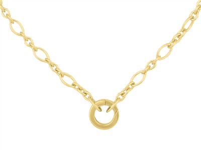 Unsichtbarer Verschluss 12,20 Mm, Flachrohr, Gelbgold 18k 3n - Standard Bild - 4