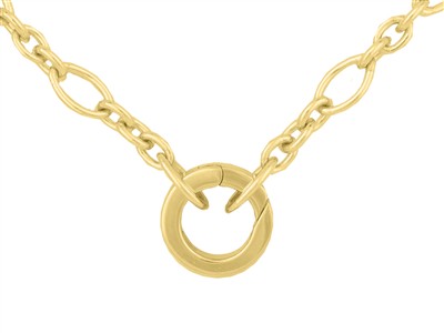 Unsichtbarer Verschluss 12,20 Mm, Flachrohr, Gelbgold 18k 3n - Standard Bild - 5