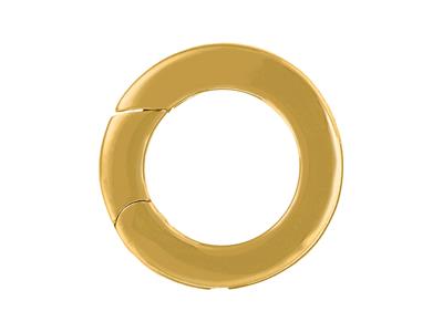 Unsichtbarer Verschluss 13,50 Mm, Flachrohr, Gelbgold 18k 3n - Standard Bild - 1