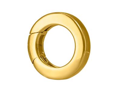 Unsichtbarer Verschluss 13,50 Mm, Flachrohr, Gelbgold 18k 3n - Standard Bild - 2