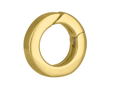 Unsichtbarer Verschluss 13,50 Mm, Flachrohr, Gelbgold 18k 3n - Standard Bild - 3