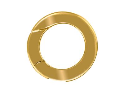 Unsichtbarer Verschluss 9,90 Mm, Flachrohr, Gelbgold 18k 3n - Standard Bild - 2